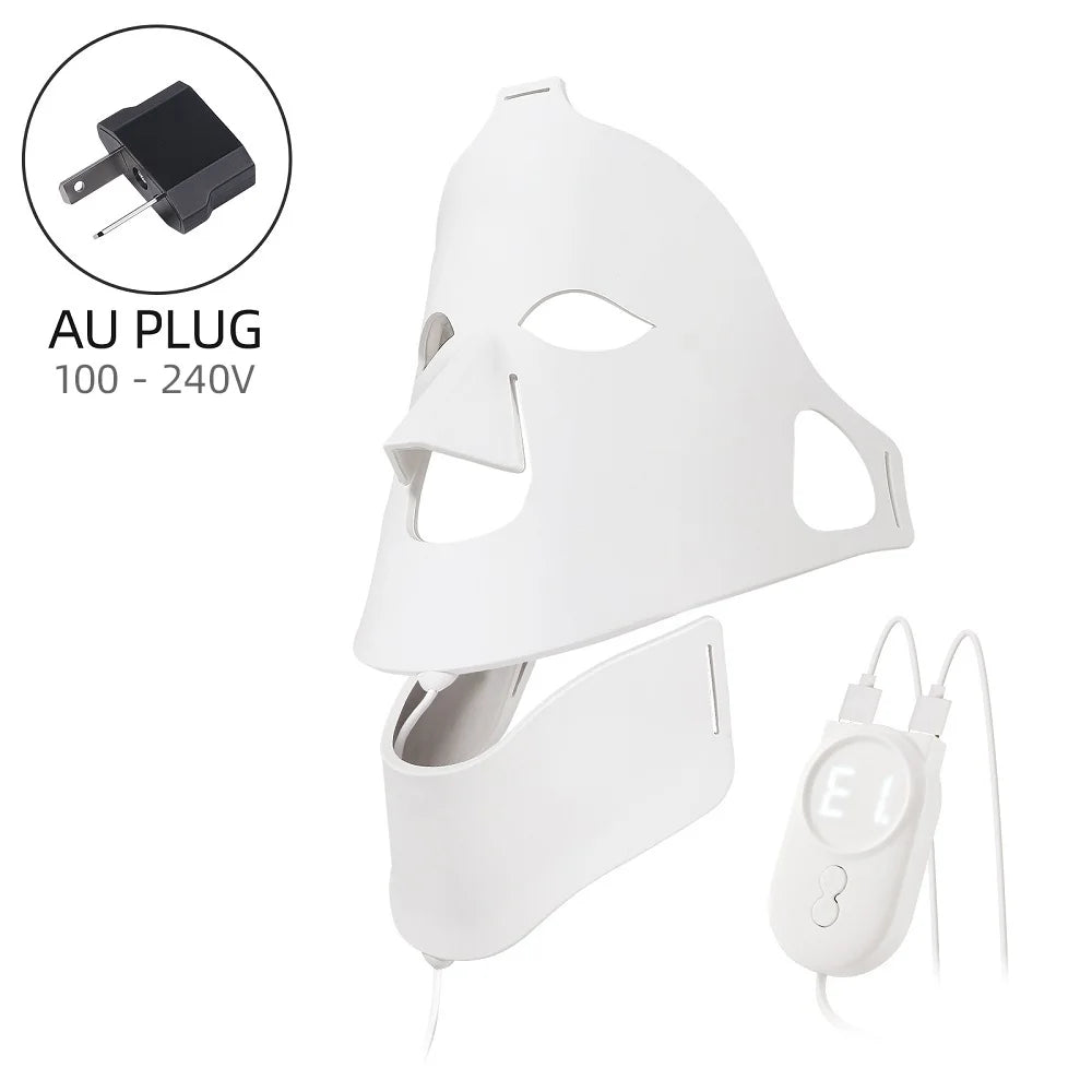 7-Color LED Face & Neck Light Therapy Mask