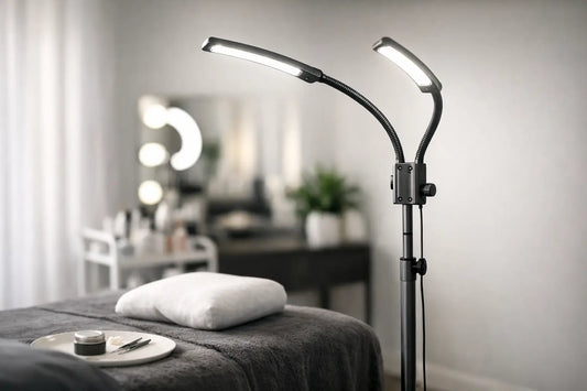 Customizable LED Eyelash Extension Floor Lamp