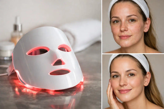 At-Home LED Light Therapy Mask Before and After