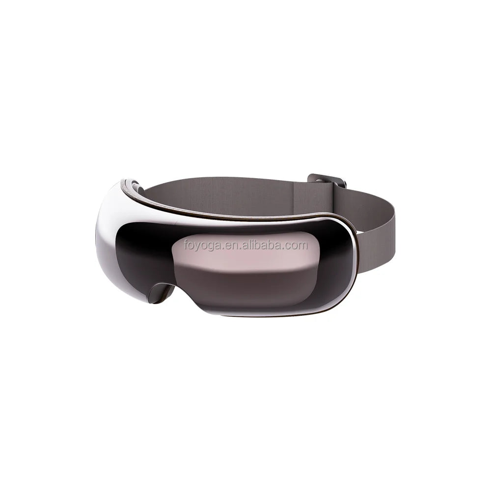 Zora Terapéutica Zora Smart Heated Eye Massager with air pressure and music for premium eye care, shown in sleek black design.