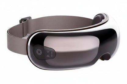 Zora Smart Heated Eye Massager with air pressure and music features, designed for premium eye care and relaxation.