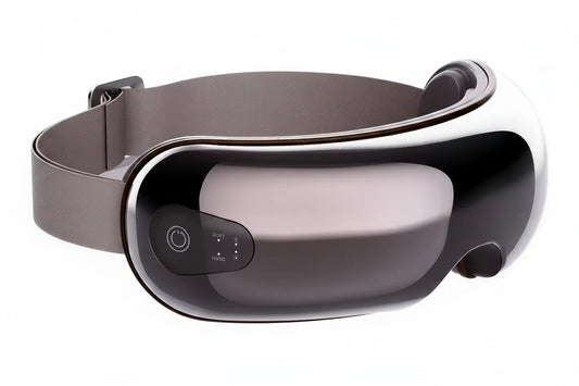 Zora Smart Heated Eye Massager with air pressure and music features, designed for premium eye care and relaxation.