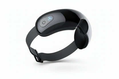 Zora Terapéutica Zora Smart Heated Eye Massager with air pressure and music features for relaxing eye care.