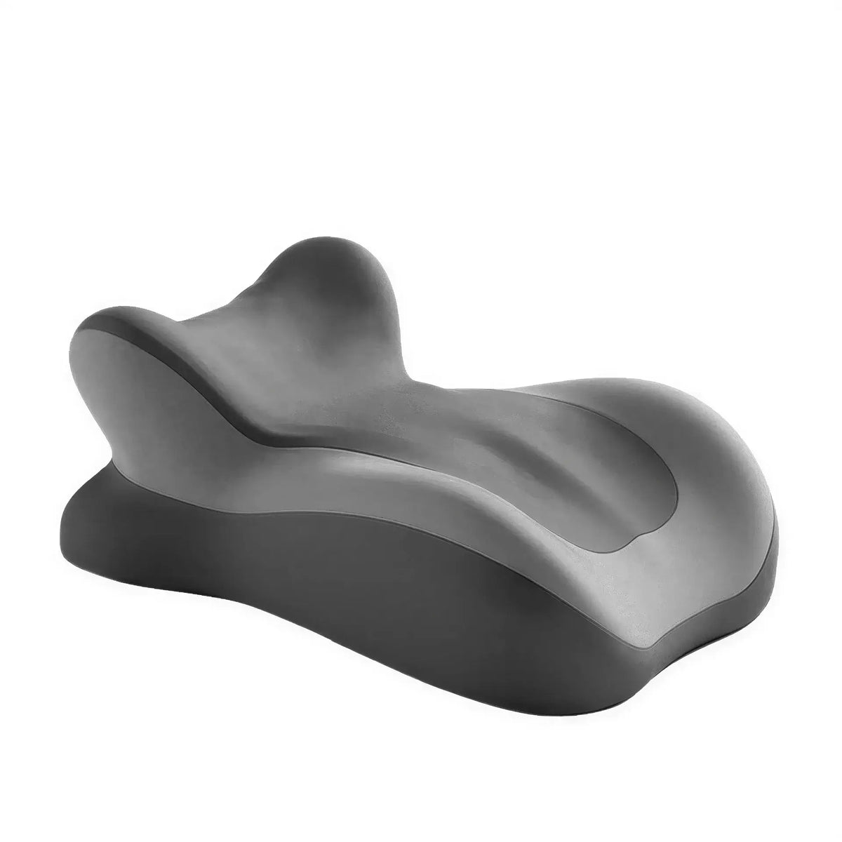 Zora ergonomic memory foam wedge pillow with curved design, providing comfortable support for sleeping or lounging.