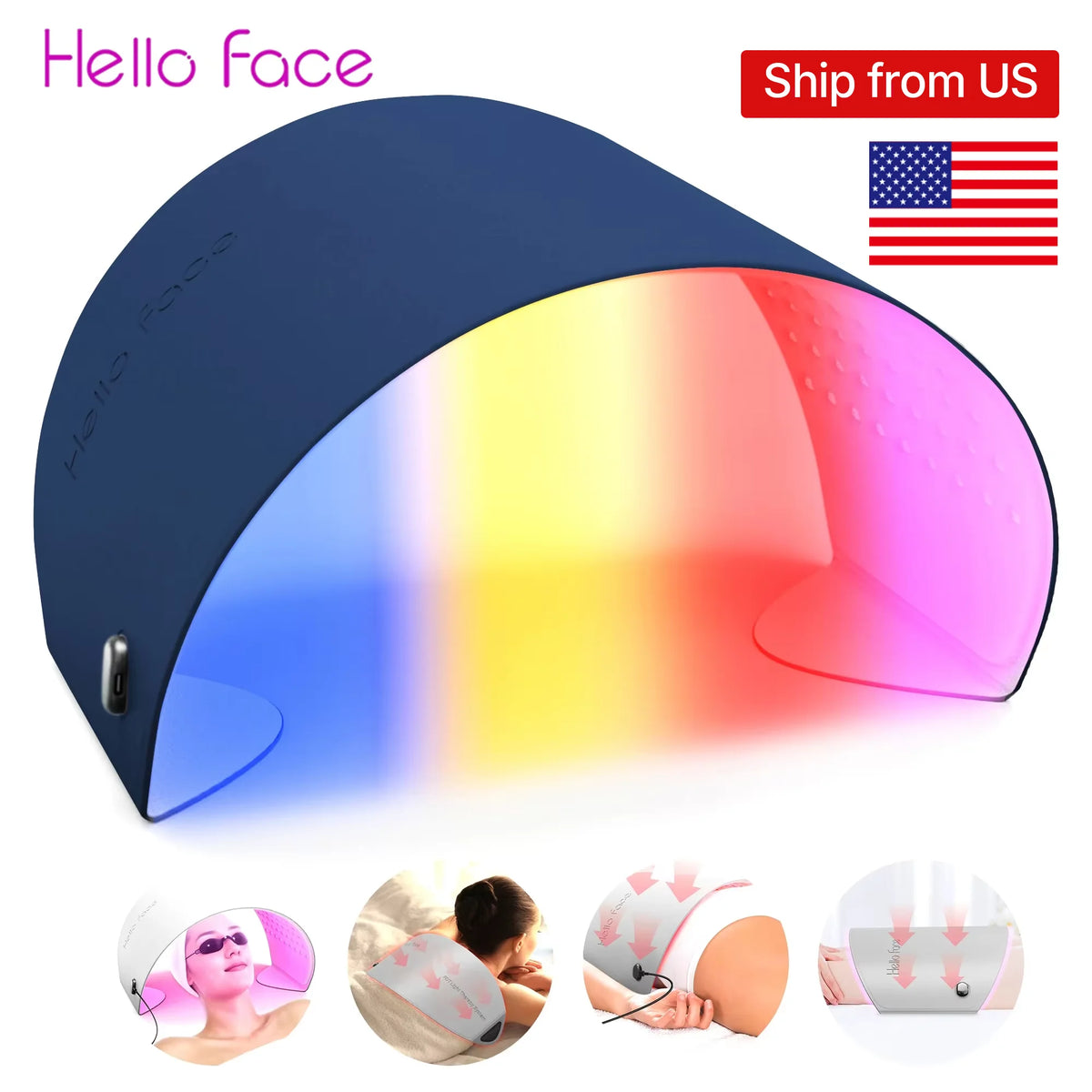 Hello Face L6 720-LED PDT Light Therapy System