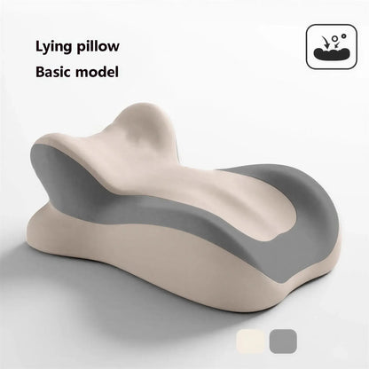 Zora ergonomic memory foam wedge pillow with a soft cover, designed for support and comfort for sleeping or sitting.