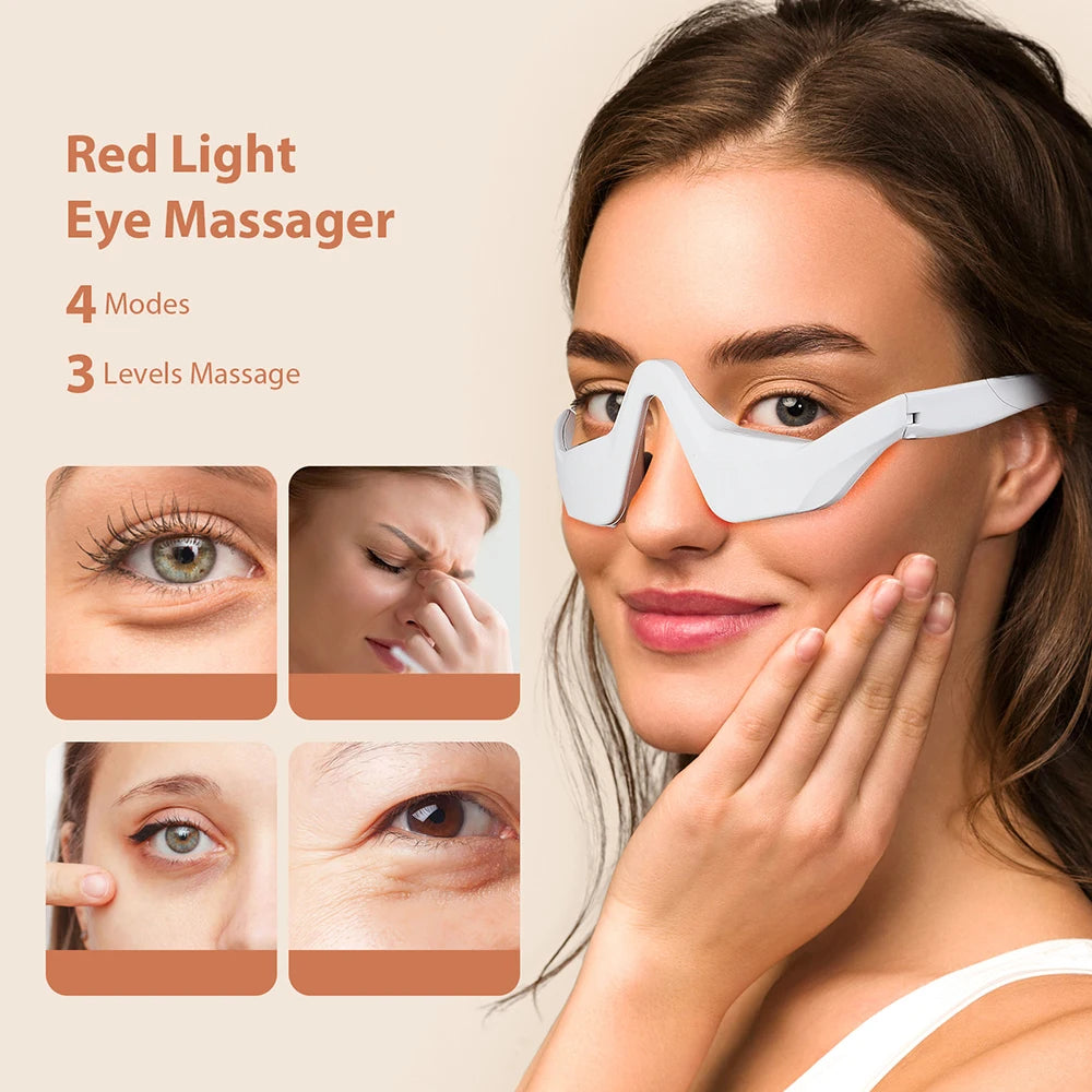 Zora 3D Eye Relaxation Massager wearable eye care device with contoured design for soothing eye massage and relaxation.