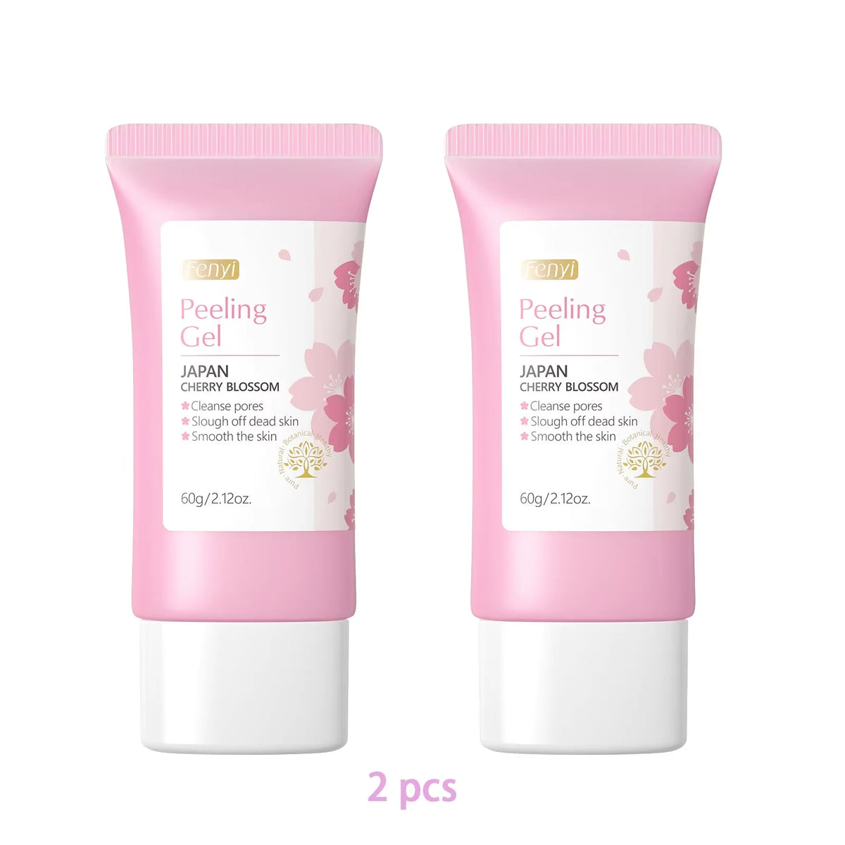 Zora Gentle Facial Exfoliating Gel in a clear tube, showing the product name and texture, designed for daily skin smoothing.