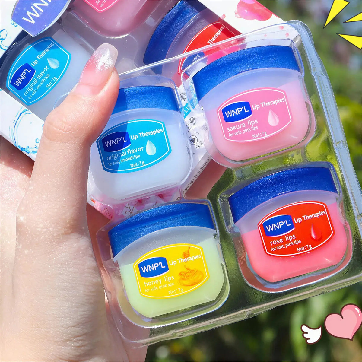 Zora Lip Mask and Balm Care Set with hydrating lip care products, featuring sleek containers and a luxurious lip care ritual setup.
