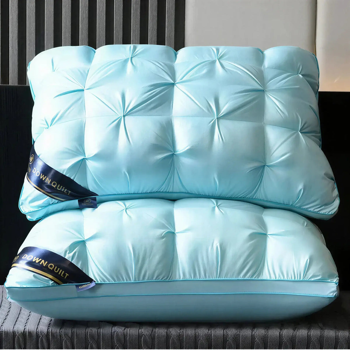 Zora Five-Star Hotel Pillow for deep sleep, plush white pillow with soft fabric and supportive filling, ideal for comfortable rest.