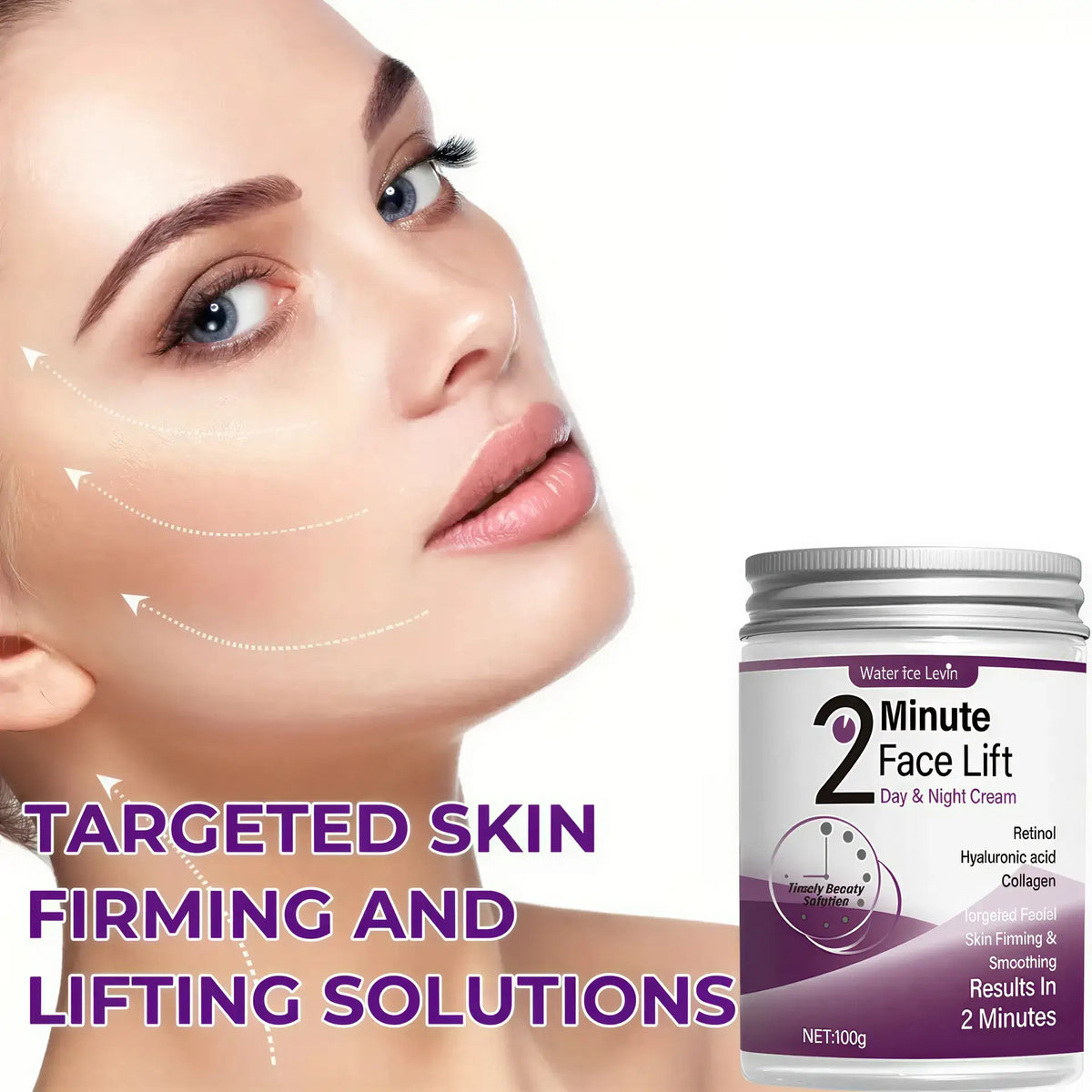 Zora Retinol + Hyaluronic Acid Daily Face Cream in a pump bottle, designed for moisturizing and anti-aging skincare.