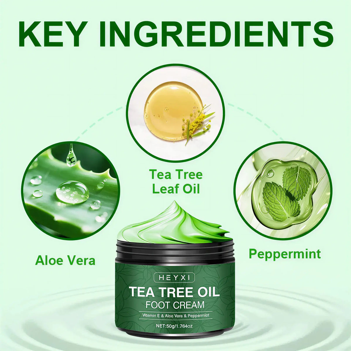 Zora Tea Oil Hand and Foot Cream jar with a white lid, showcasing the moisturizing hand and foot care product.