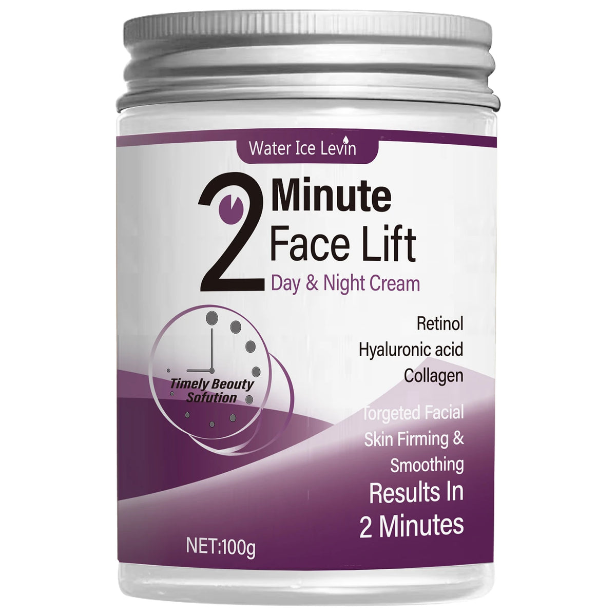 Zora Retinol and Hyaluronic Acid Daily Face Cream in a jar, showing creamy skincare formula for hydrated, youthful skin