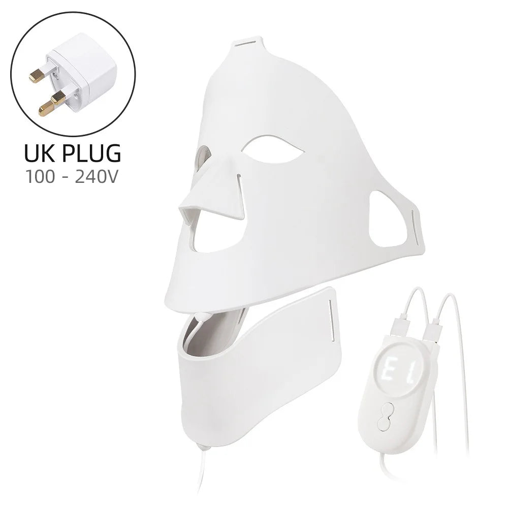 7-Color LED Face & Neck Light Therapy Mask