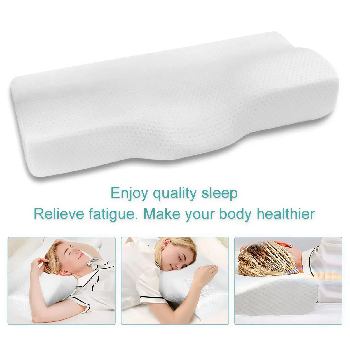 Zora butterfly-shaped memory foam neck pillow with ergonomic design for comfort and support in pillows and cushions collection