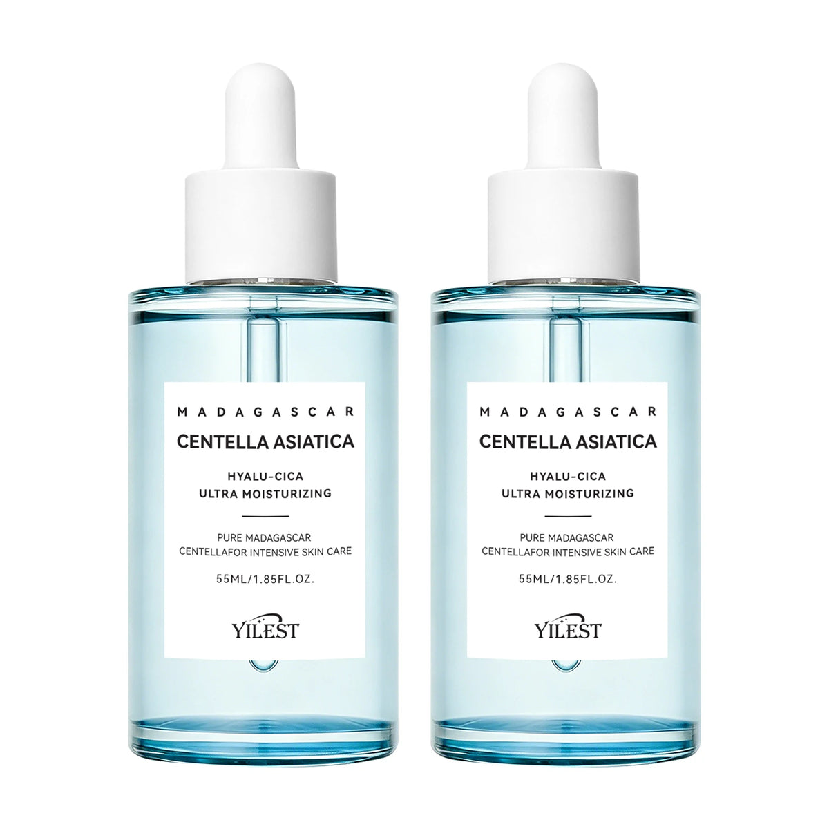 Zora Madagascar Centella Comfort Serum in a glass dropper bottle, designed for soothing and hydrating face skincare.