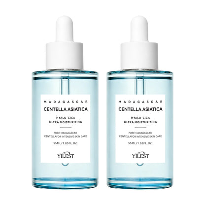 Zora Madagascar Centella Comfort Serum in a glass dropper bottle, designed for soothing and hydrating face skincare.