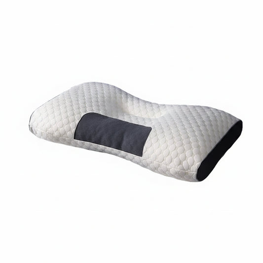 Zora soybean fiber cervical neck pillow with ergonomic design for neck support and comfort in a neutral setting