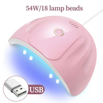 Zora LED Gel Nail Curing Lamp for professional nail care, featuring a sleek design and multiple curing light settings.