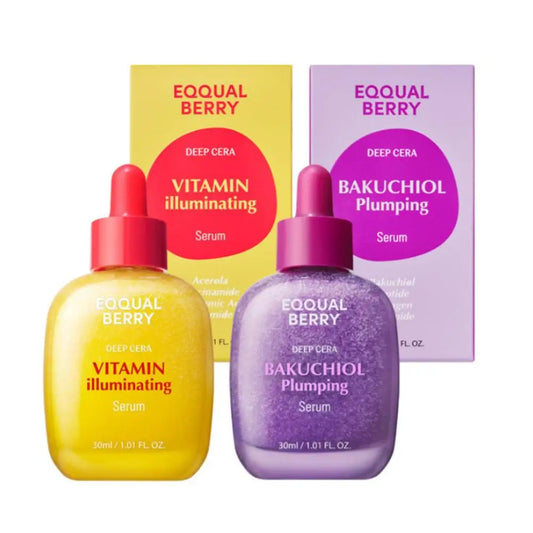 Zora Vitamin C and Niacinamide face serum with hyaluronic acid, clear bottle showing serum inside, skincare product for brightening.