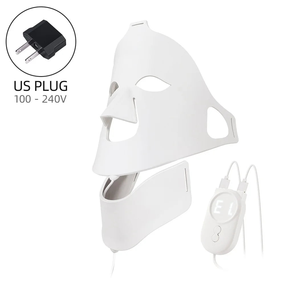 7-Color LED Face & Neck Light Therapy Mask