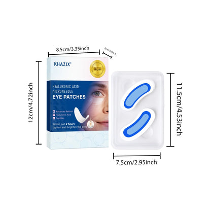 Retinol Microneedle Eye Patches with Hyaluronic Acid