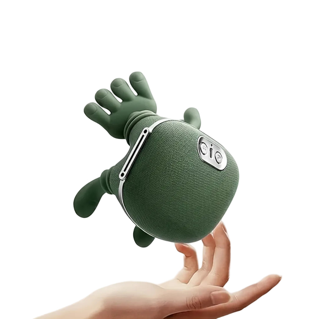 Zora 4D neck and shoulder massager with heat function, showing ergonomic design and adjustable straps for targeted relief.