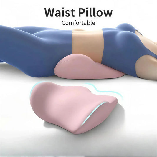 Zora ergonomic memory foam lumbar support cushion for chairs, designed to improve posture and provide back comfort.