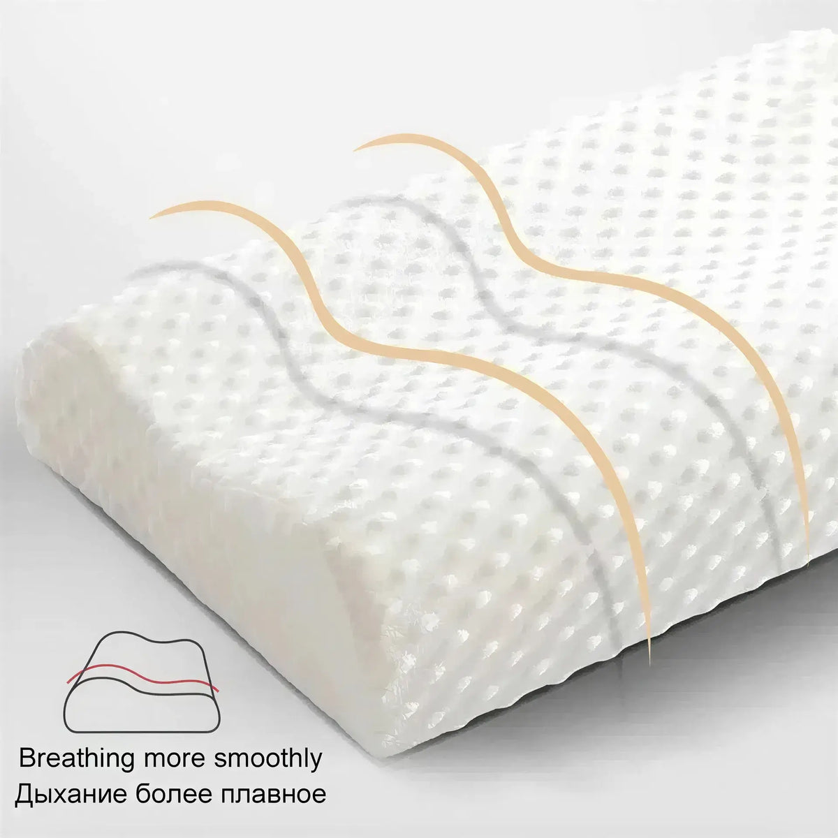 Zora adjustable memory foam pillow for side sleepers with supportive contour and soft cover, designed for comfortable sleep.