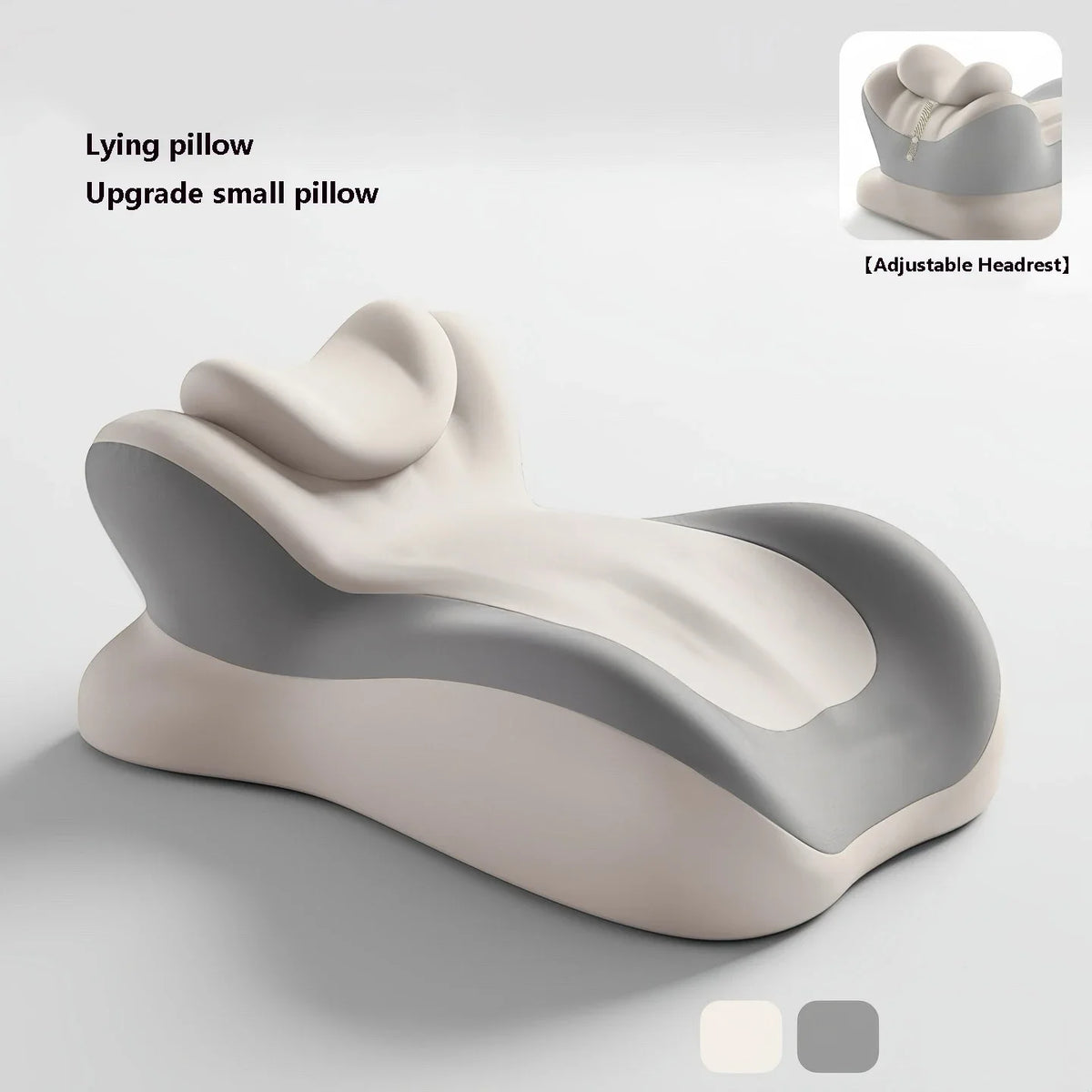 Zora ergonomic memory foam wedge pillow with a soft cover, designed for comfort and support for sleeping or resting.