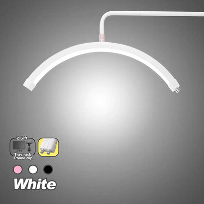Zora Professional LED Beauty Work Light for salon use, featuring adjustable brightness and sleek design for professional beauty treatments.