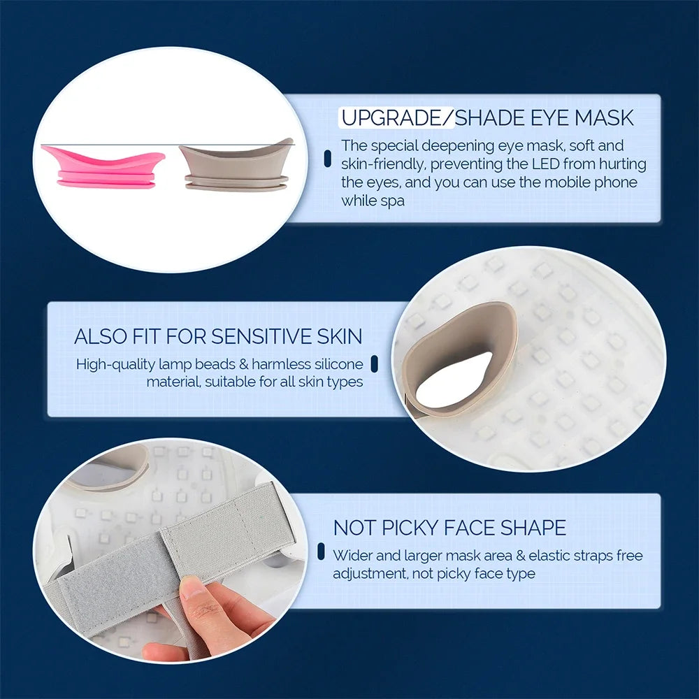 7-Color LED Face & Neck Light Therapy Mask