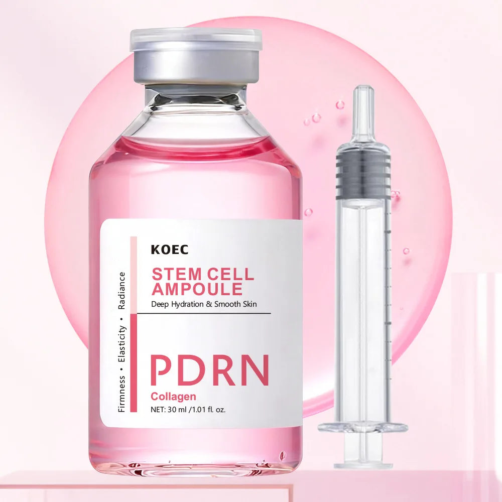 Zora Peptide Hydrating Face Ampoule in a glass bottle with dropper for skincare serum application