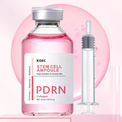 Zora Peptide Hydrating Face Ampoule in a glass bottle with dropper for skincare serum application