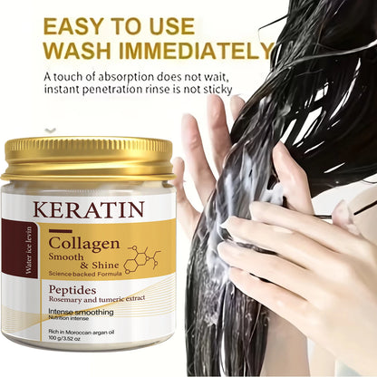 Zora Keratin and Collagen Rosemary Hair Mask for deep conditioning and nourishing hair care treatment.