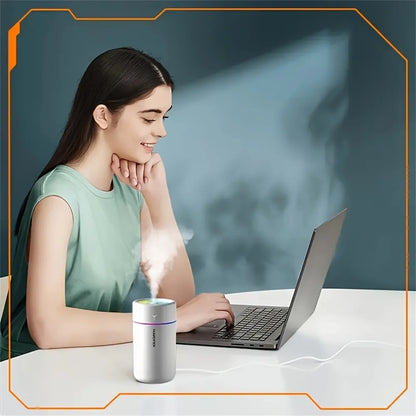 Mini Ultrasonic Car Humidifier with LED