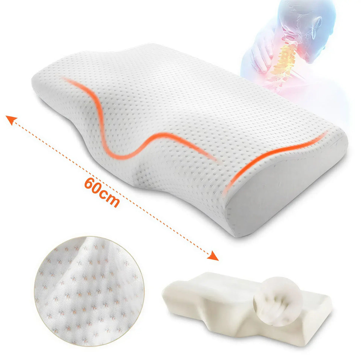 Zora butterfly-shaped memory foam neck pillow with ergonomic design for comfort and support during travel or relaxation.