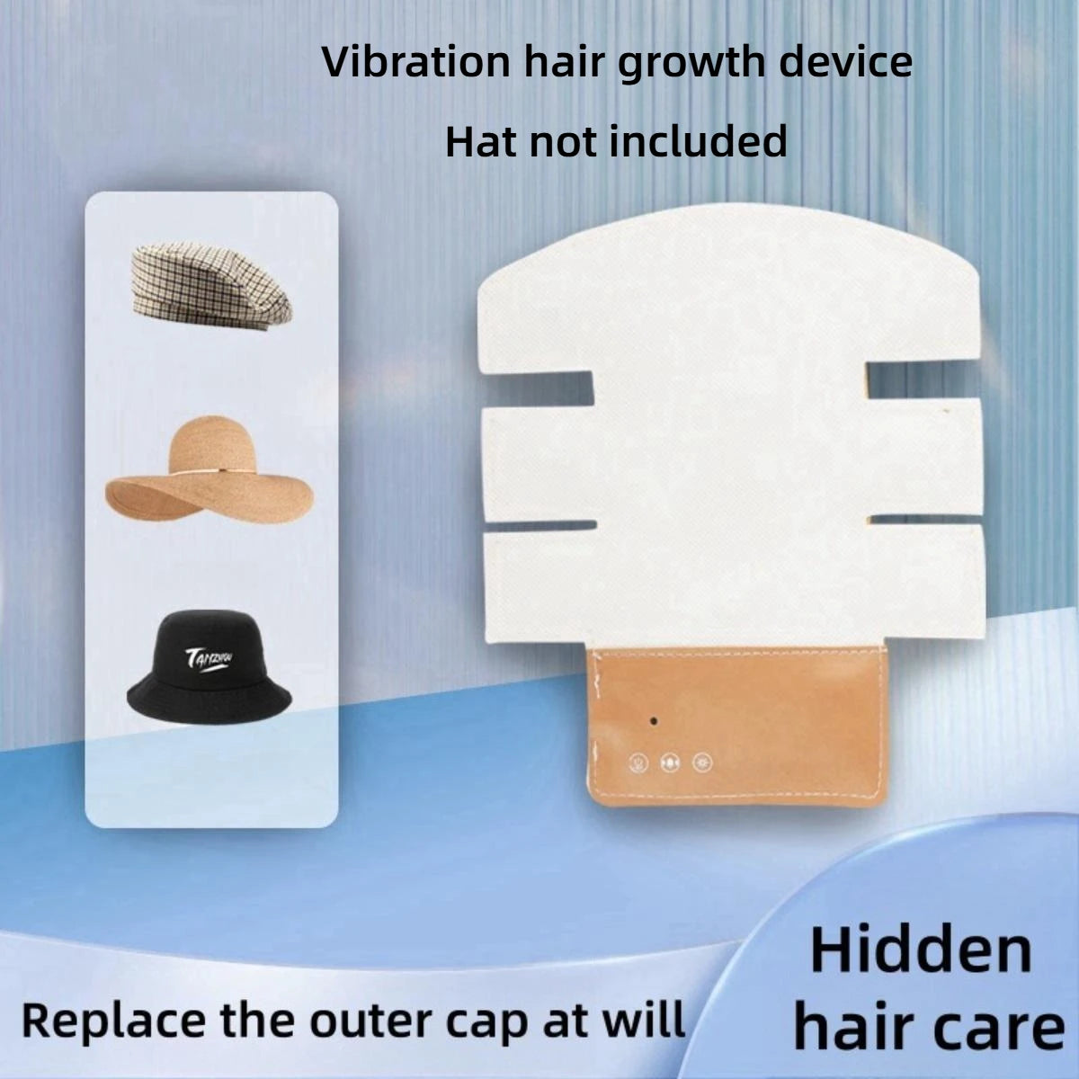 Zora Red Light Hair and Scalp Care Cap for light therapy, showing a soft red LED-lit cap on a white background.