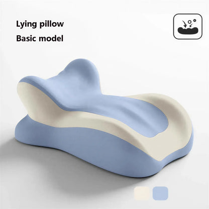 Zora ergonomic memory foam wedge pillow with cushion cover, designed for support and comfort in pillows and cushions category