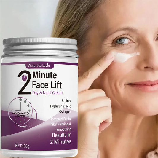 Zora Retinol and Hyaluronic Acid Daily Face Cream jar showing smooth cream inside, ideal for skincare and anti-aging.