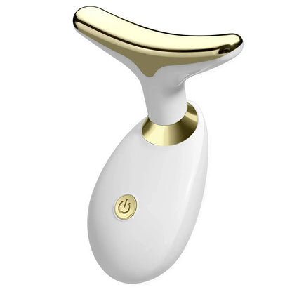 Zora Electric Face and Neck Massager with sleek design for facial and neck relaxation and skin rejuvenation.