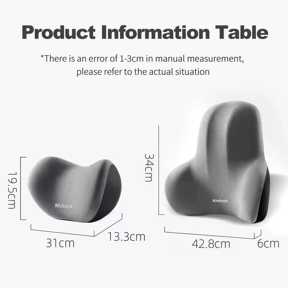 Zora Memory Foam Car Headrest Pillow attached to car seat for comfortable neck support and improved driving posture