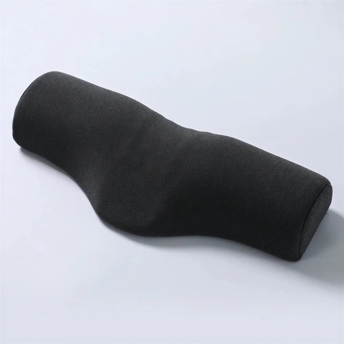 Zora Contour Memory Foam Pillow showing ergonomic design and soft white fabric cover for neck support and comfort.