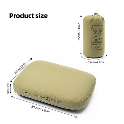 Zora portable memory foam travel neck pillow with ergonomic design for comfort during journeys