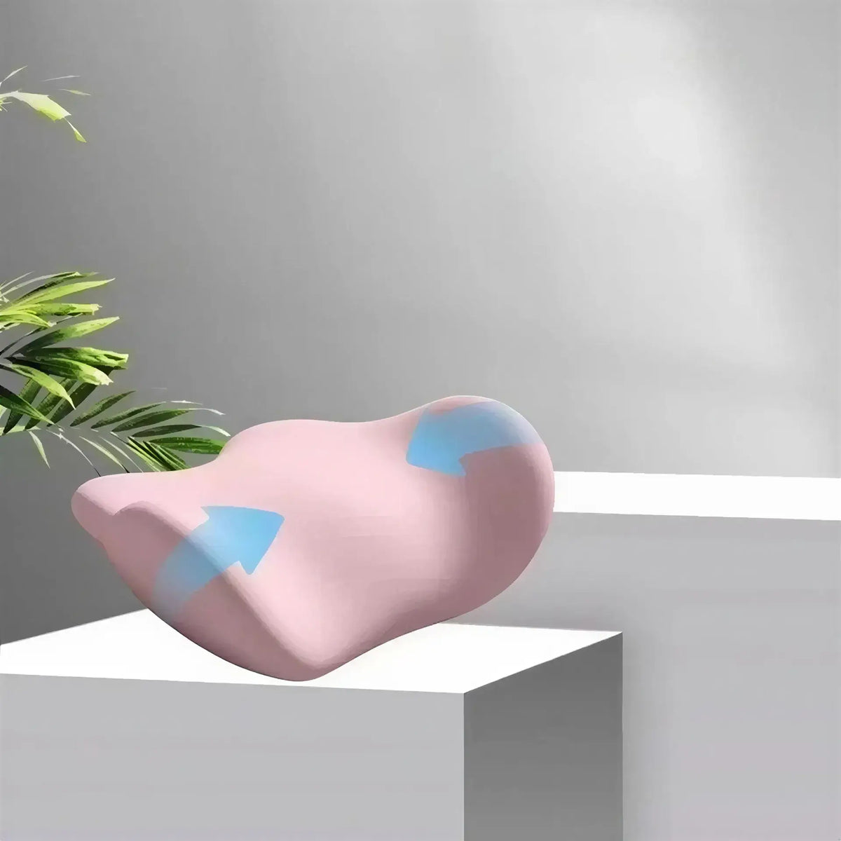 Zora ergonomic memory foam lumbar support cushion for chairs, providing back comfort and improved posture.