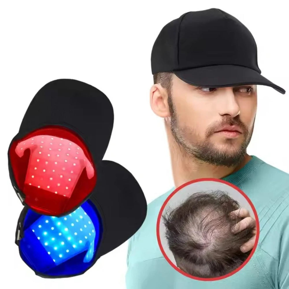 Zora Red Light Hair and Scalp Care Cap from Light Therapy Devices line, showing a comfortable, adjustable red light therapy cap for scalp treatment