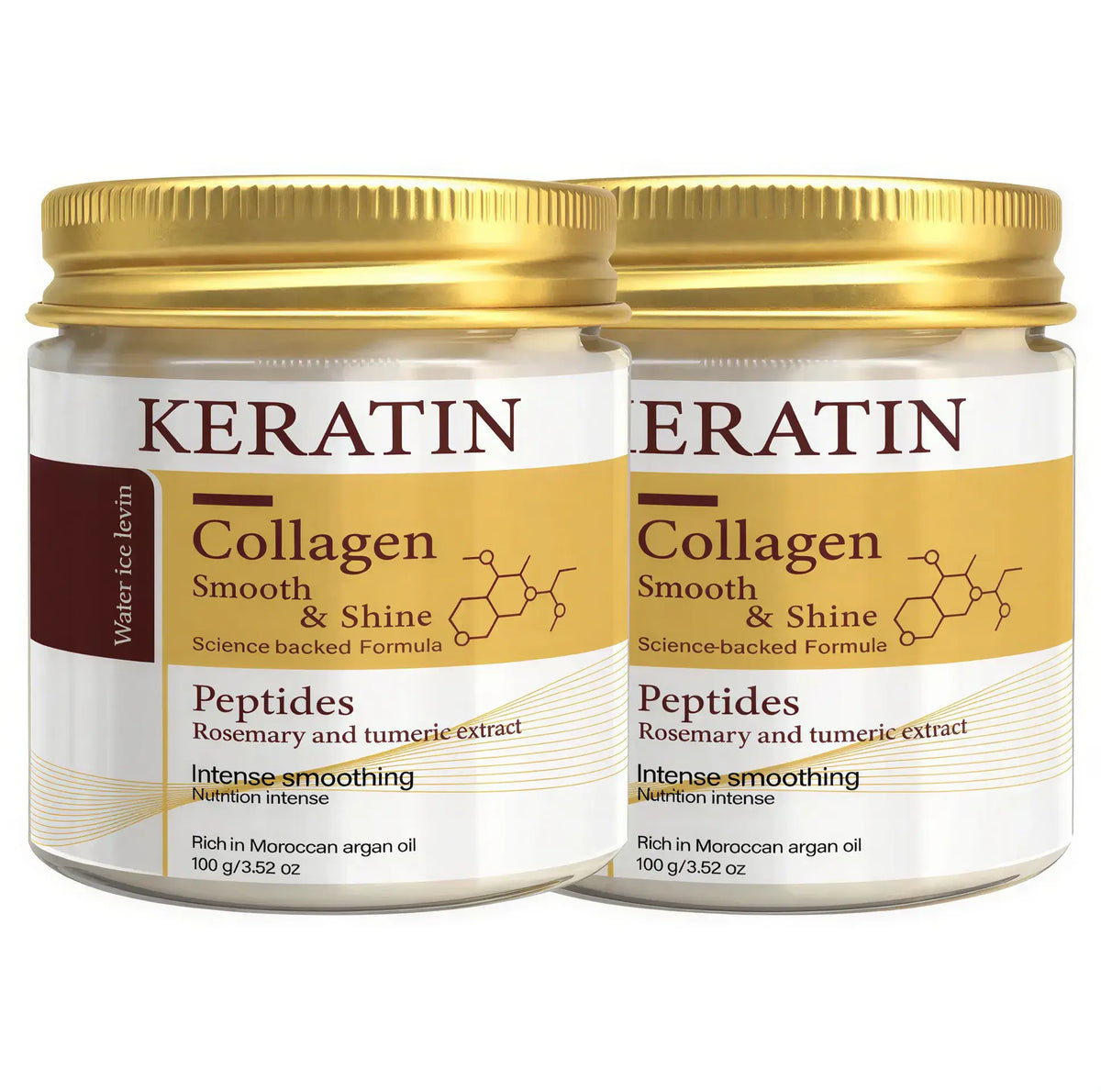 Zora Keratin and Collagen Rosemary Hair Mask in a jar, showing the deep conditioning hair treatment for healthy, shiny hair.
