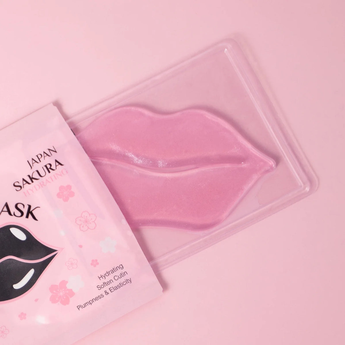 Zora LAIKOU Sakura Lip Mask for moisturizing lip care, showing the jar with pink sakura flower design and product label.