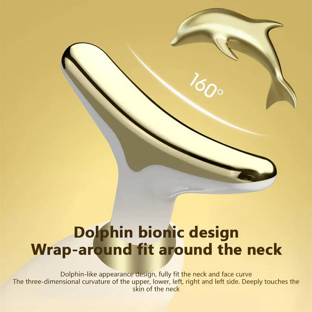 Zora Electric Face and Neck Massager with ergonomic design, targeting facial and neck muscles for relaxation and skin rejuvenation.