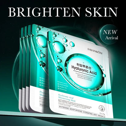 Zora Hyaluronic Acid Crystal Facial Mask with a clear, gel-like texture and intricate crystal design on the packaging.